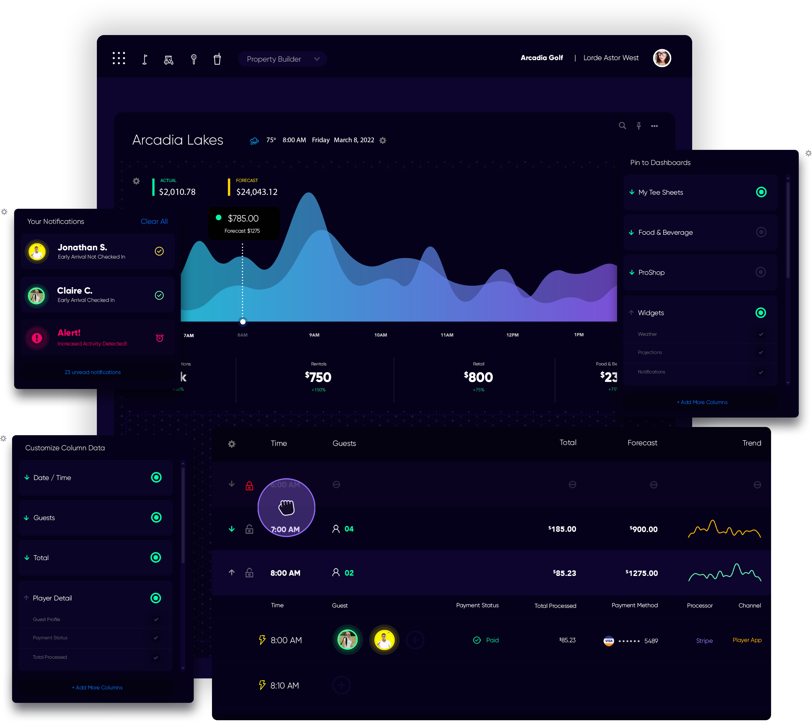 Argyle Products work seamlessly together to connect every aspect of golf course management from retail and membership to rental and eCommerce.